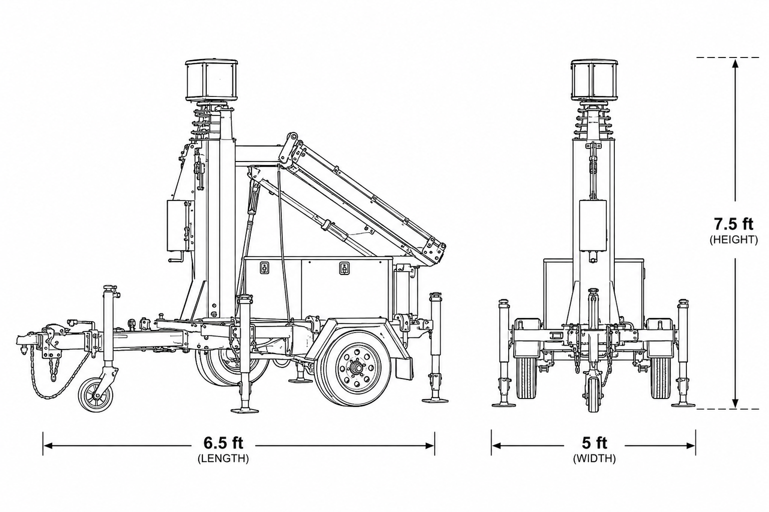 MK. 1 LIGHT Surveillance Trailer